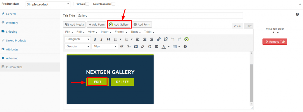 15.如何在产品页面添加和编辑相册-WordPress 2 EditProducts09